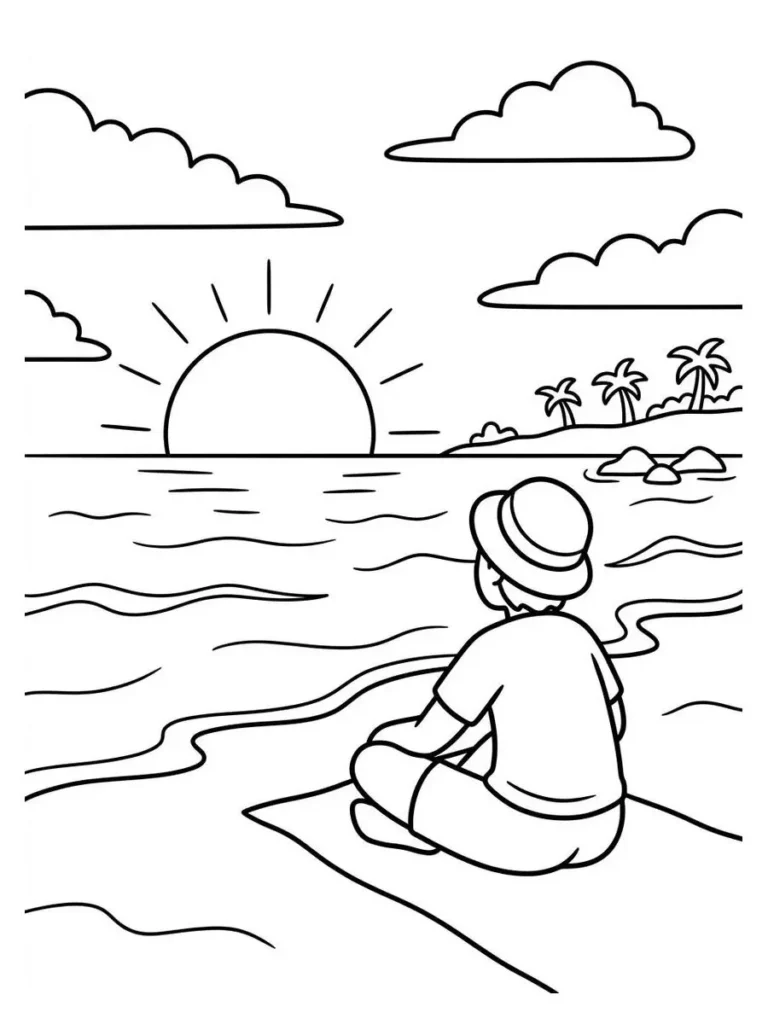 beach coloring pages_24