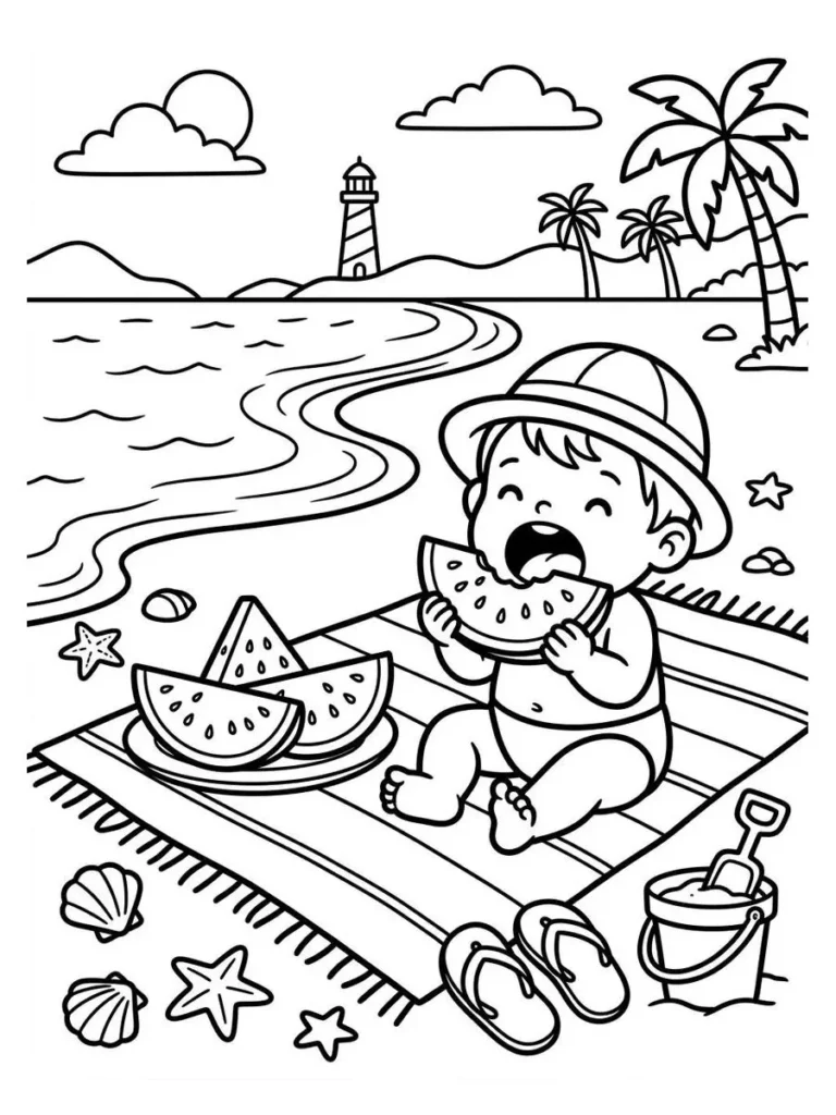 beach coloring pages_3