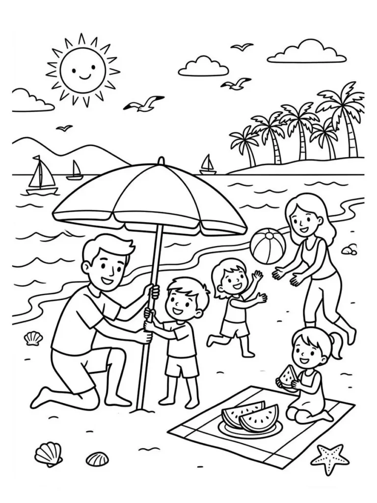 beach coloring pages_6