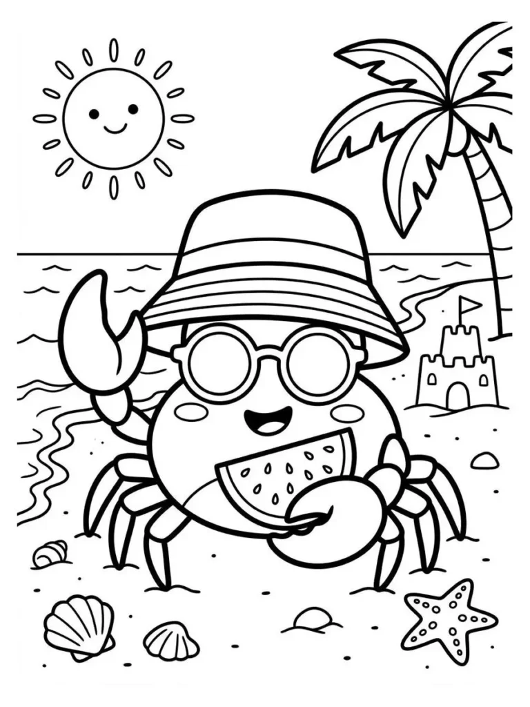 beach coloring pages_7