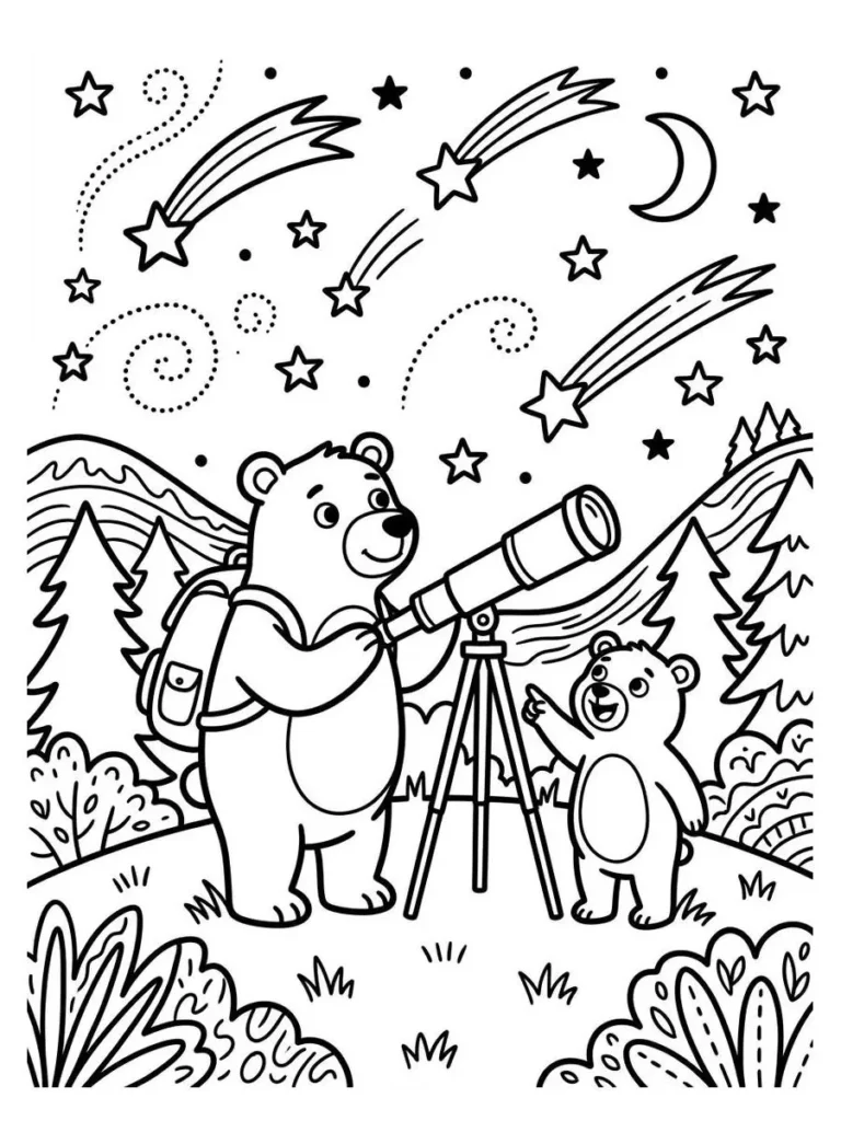 bears coloring sheets_1