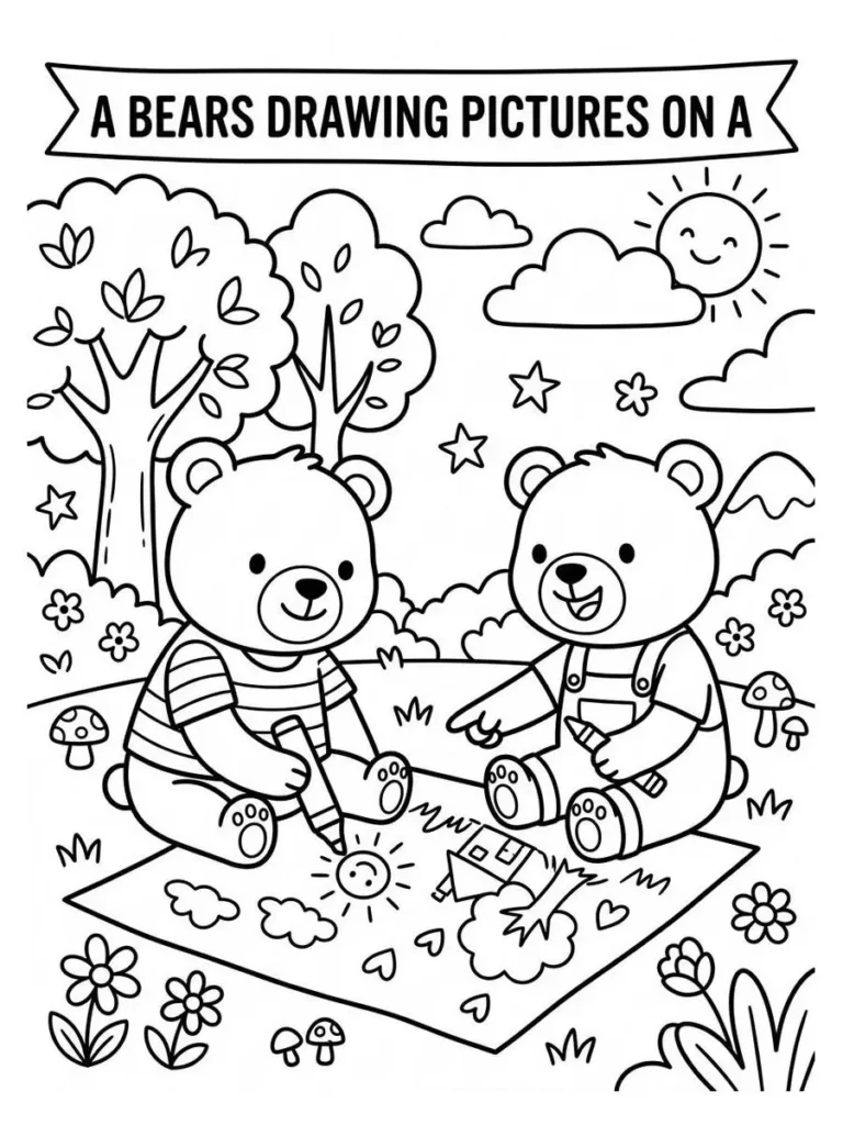 bears coloring sheets_12