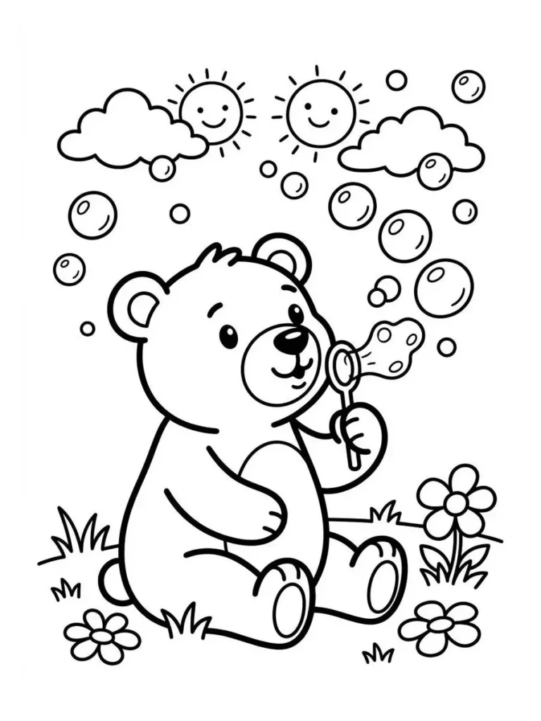 bears coloring sheets_13
