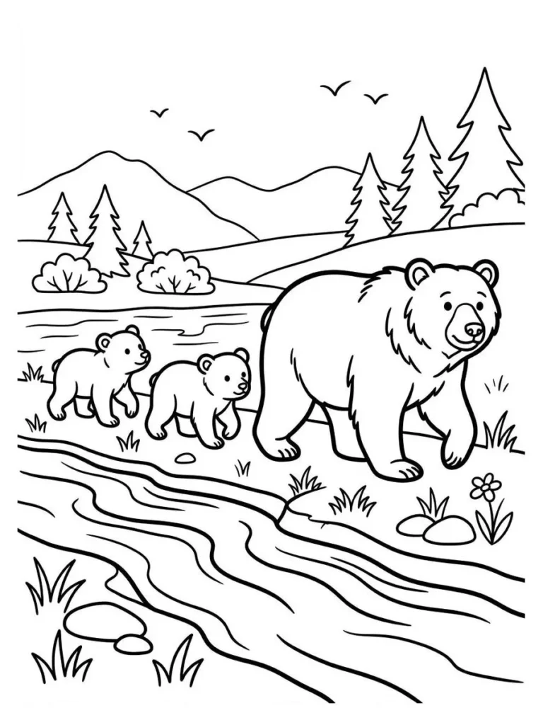 bears coloring sheets_19