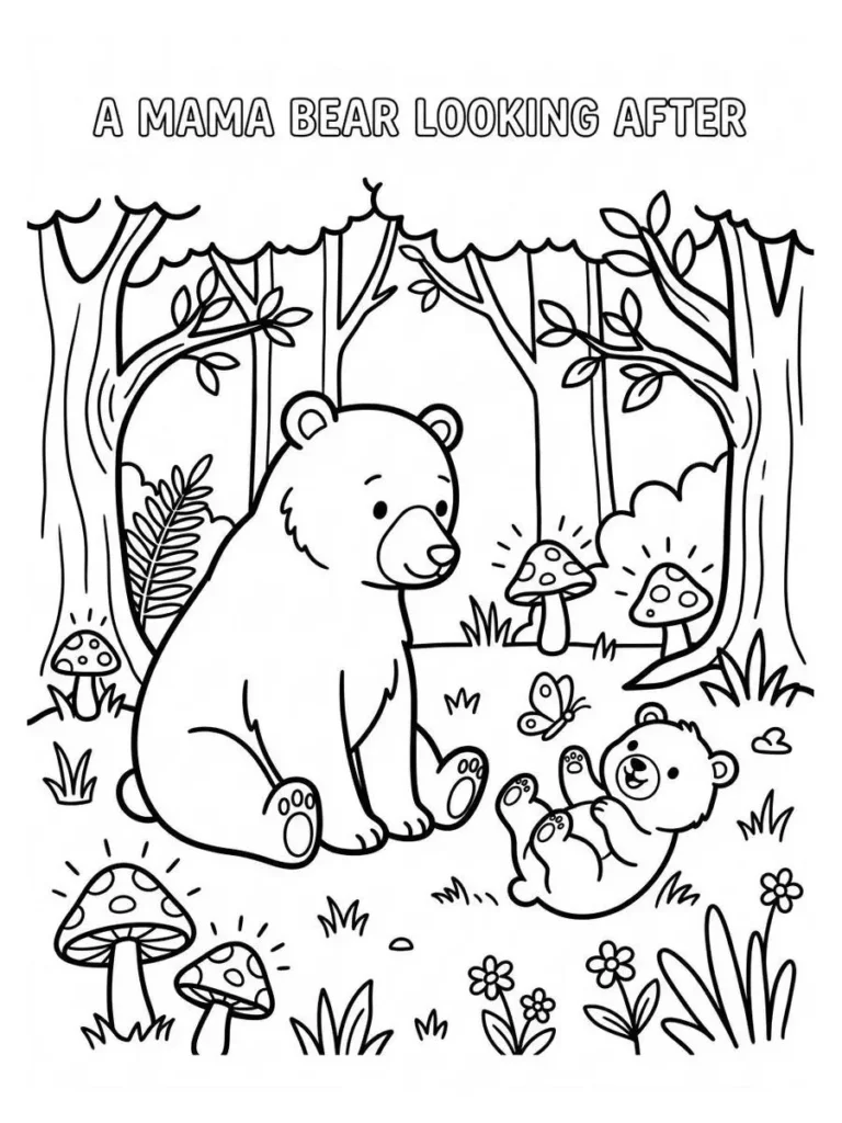 bears coloring sheets_25