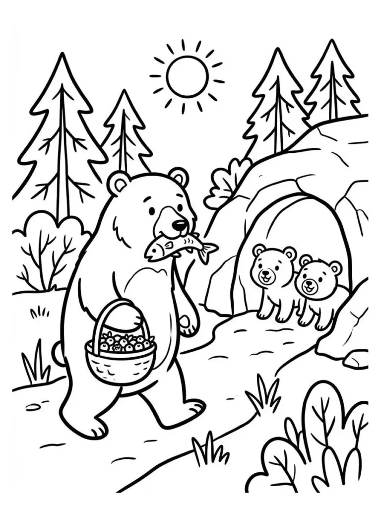 bears coloring sheets_9