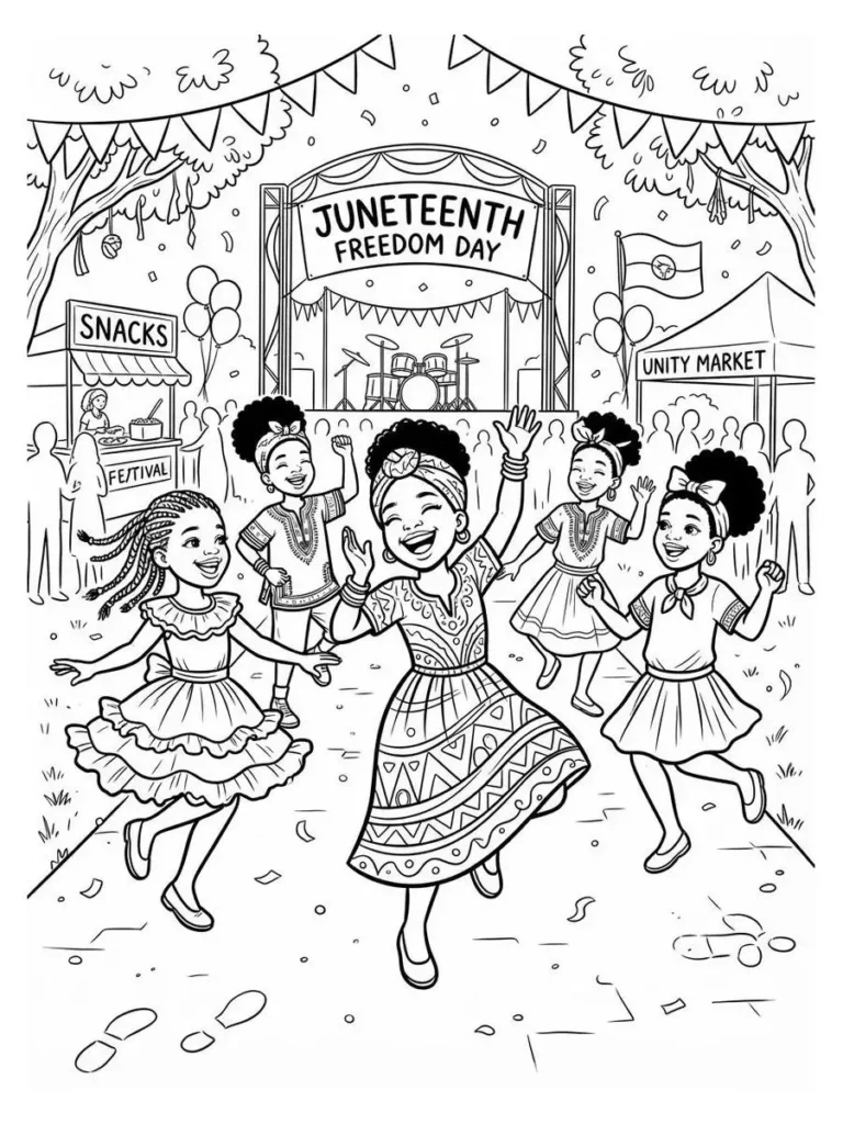 juneteenth coloring sheets_12