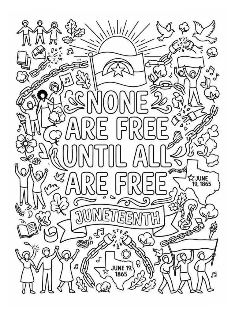 juneteenth coloring sheets_16