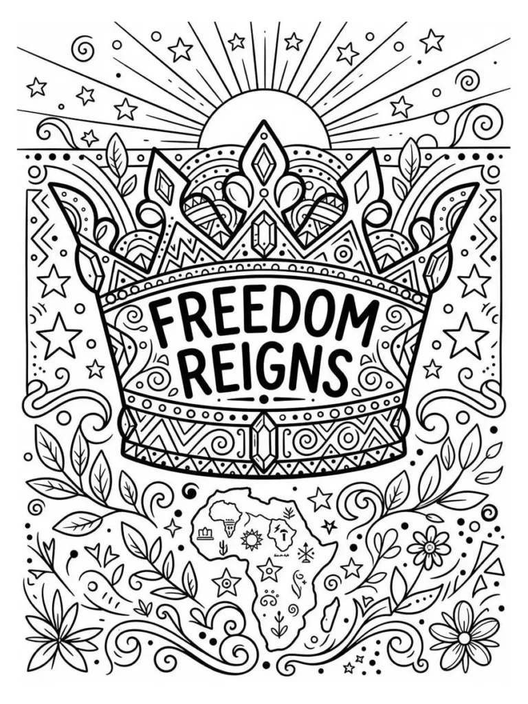 juneteenth coloring sheets_17