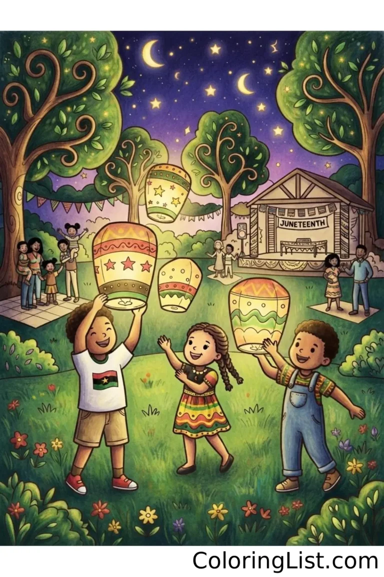 juneteenth coloring sheets featured image