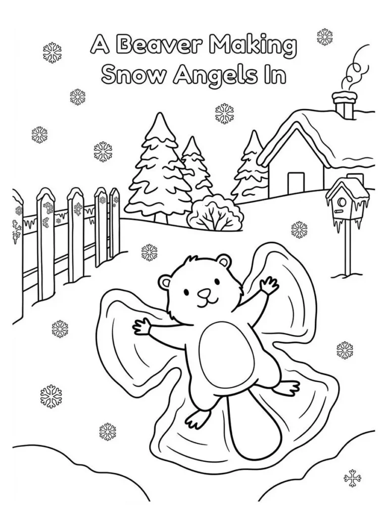 beaver coloring sheet_10