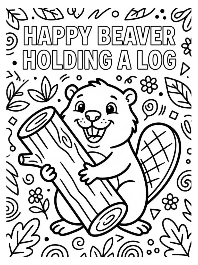 beaver coloring sheet_24