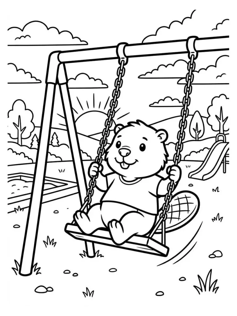 beaver coloring sheet_25