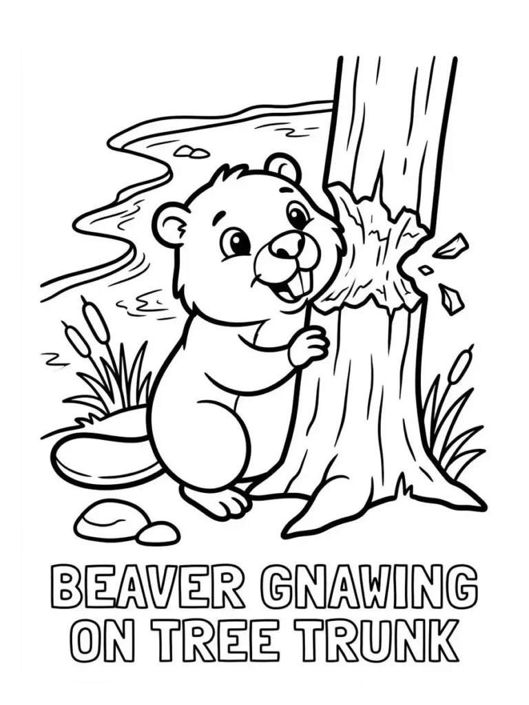 beaver coloring sheet_5