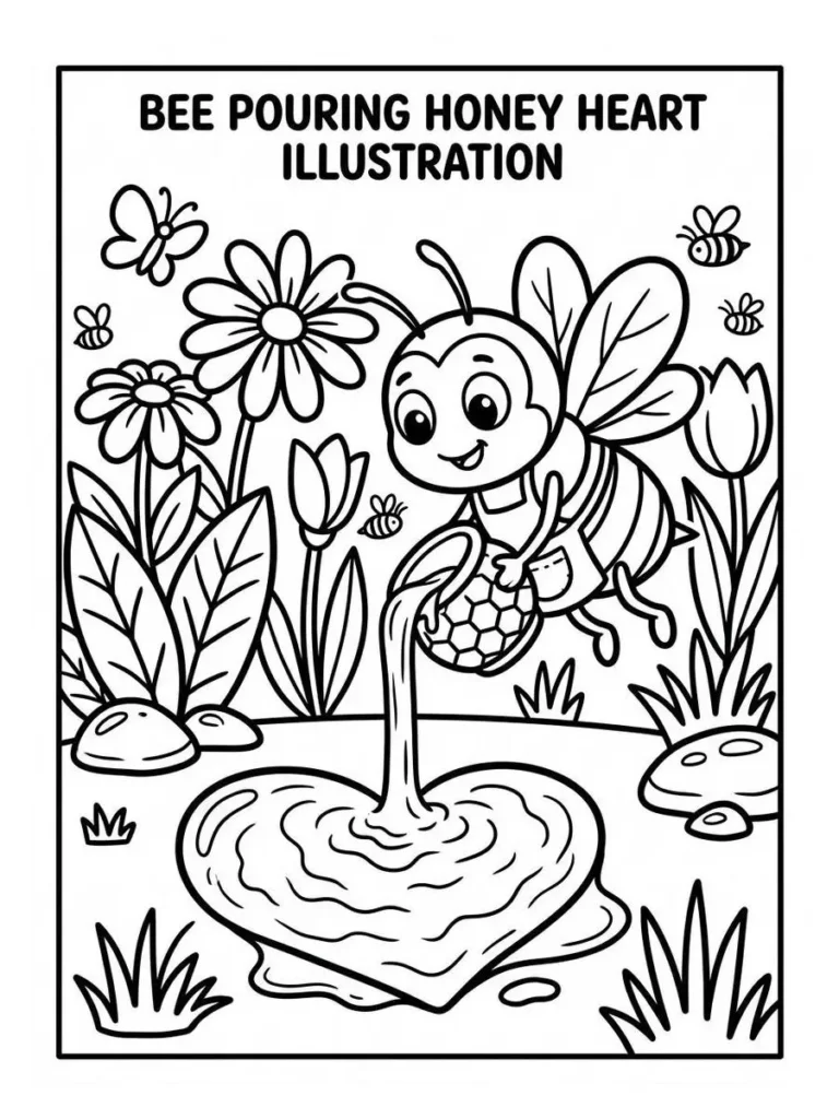 bee coloring page_15