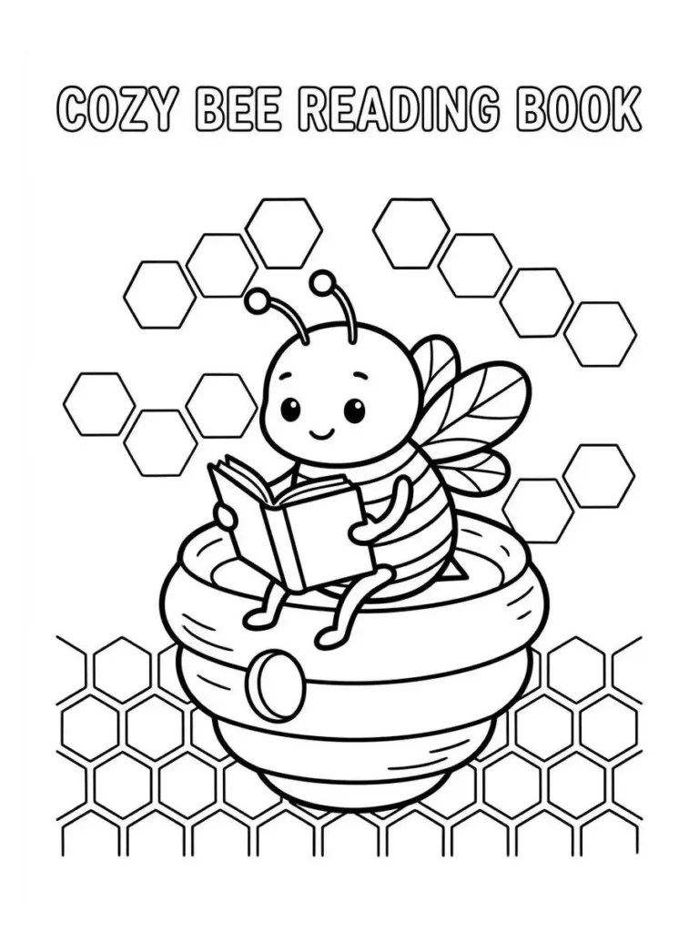 bee coloring page_34