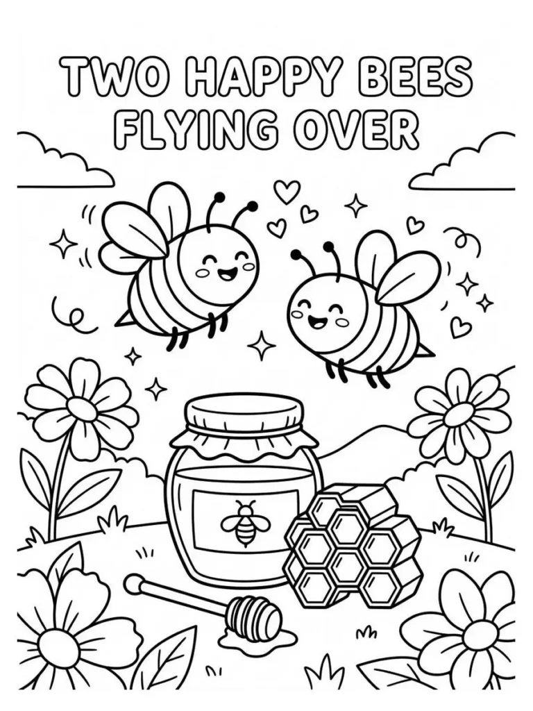bee coloring page_39